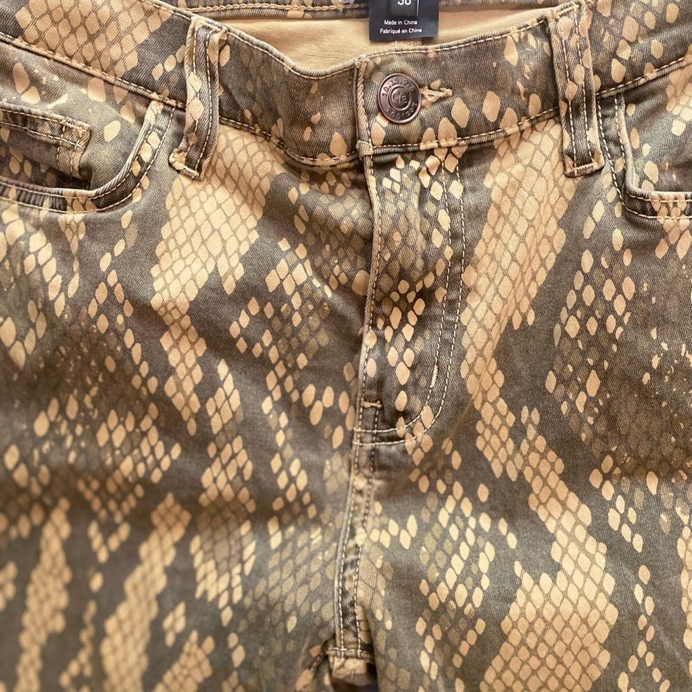 Current/Elliot yellow python skinny jeans - Picture 4 of 10